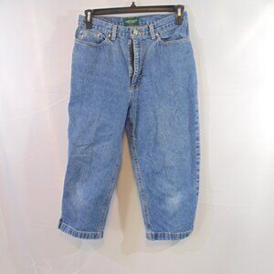 Lauren Jeans Ralph Lauren Women's Denim Capri Jeans Blue Size 12 petite